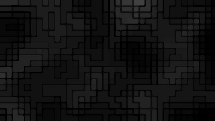 Black Geometric Blocks Pattern