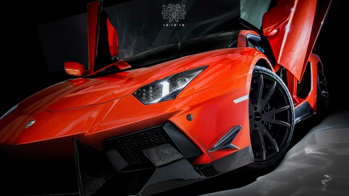Orange Lamborghini Aventador by DMC Tuning
