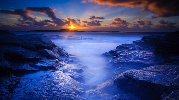 Blue Rocks Beach at Dawn
