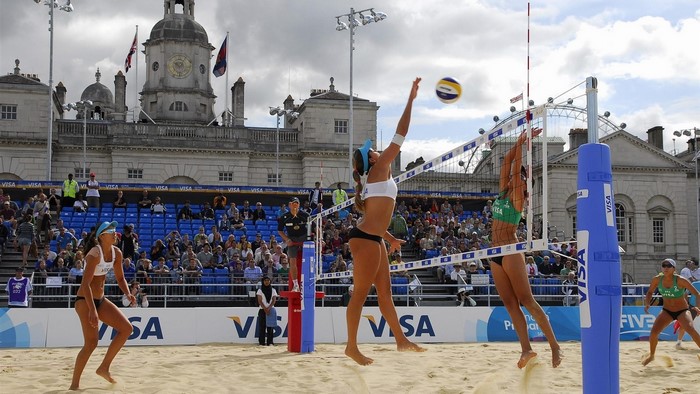Beach Volleyball Match at Visa Arena