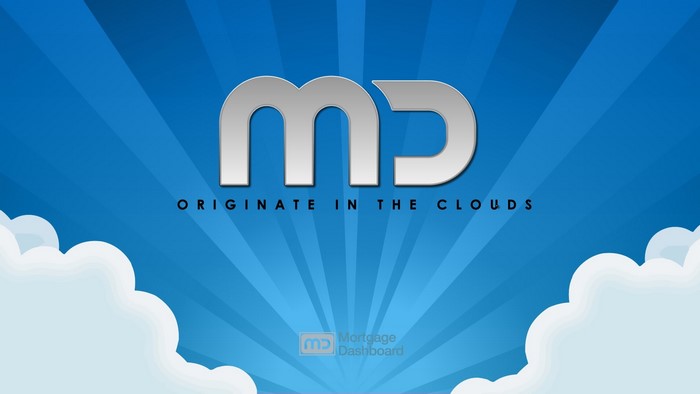MD Mortgage Dashboard logo with clouds