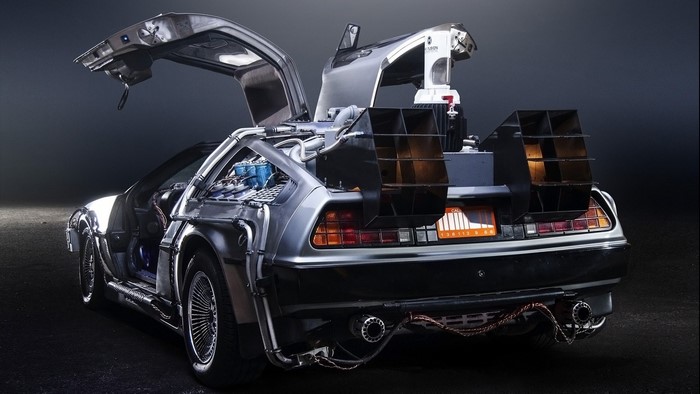 DeLorean time machine from Back to the Future