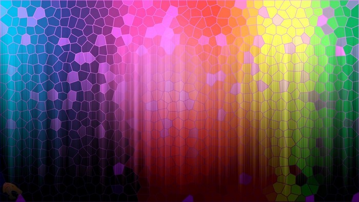 Colorful mosaic with vertical stripes