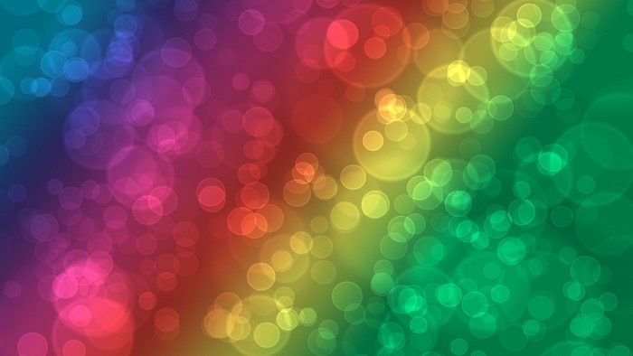 Colorful Bokeh Bubbles Background