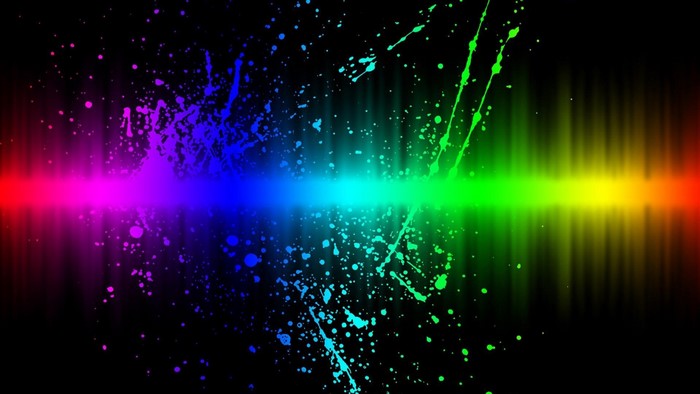 Rainbow Color Splash Effect