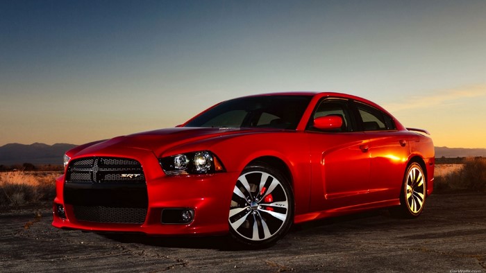 Red Dodge Charger SRT 8