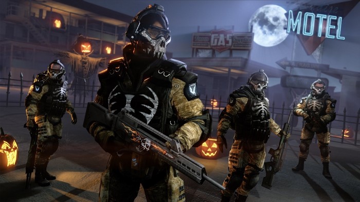 Warface Halloween soldiers with skull masks