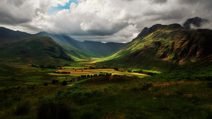 Valley in the mountains