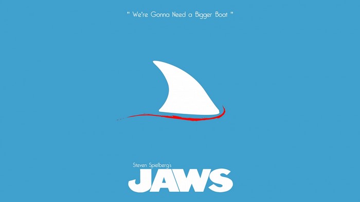 4K Jaws Movie Poster