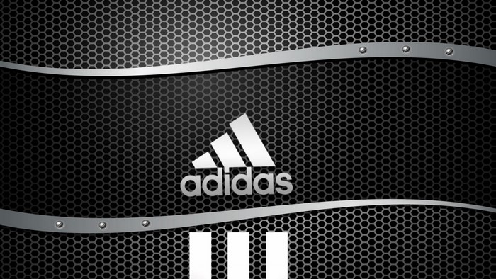 Adidas Logo on Hexagonal Pattern
