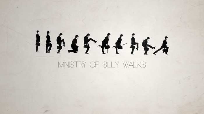 Ministry of Silly Walks silhouettes