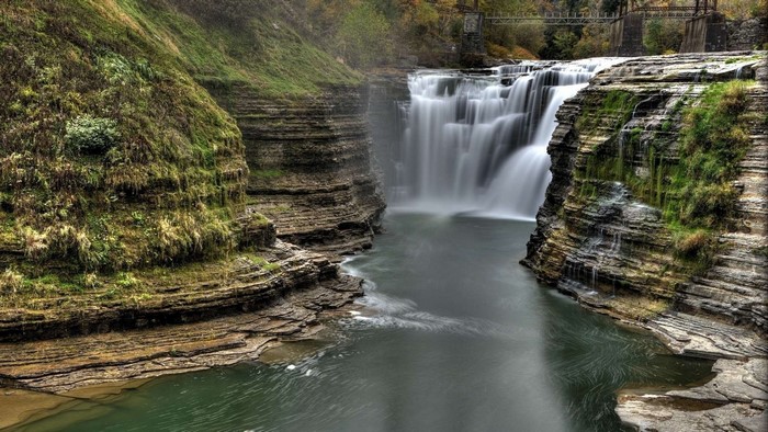 Letchworth State Park Waterfall