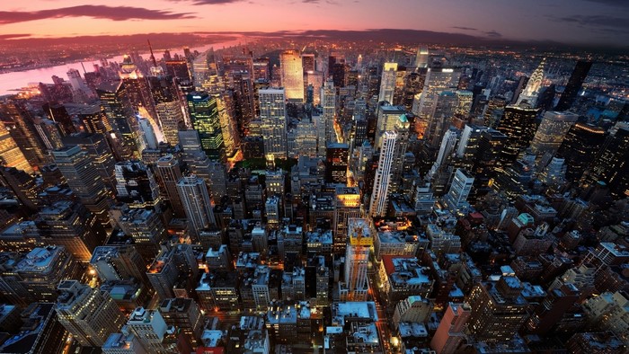 New York City Skyline at Dusk