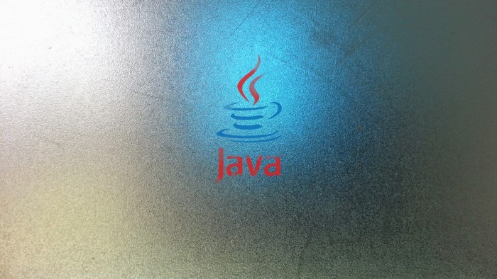 Java logo with text