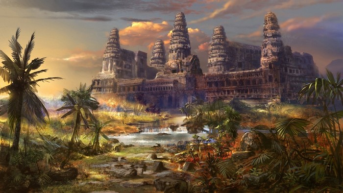 Majestic Angkor Wat at Sunset