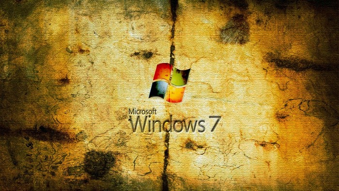 Microsoft Windows 7 Grunge Logo