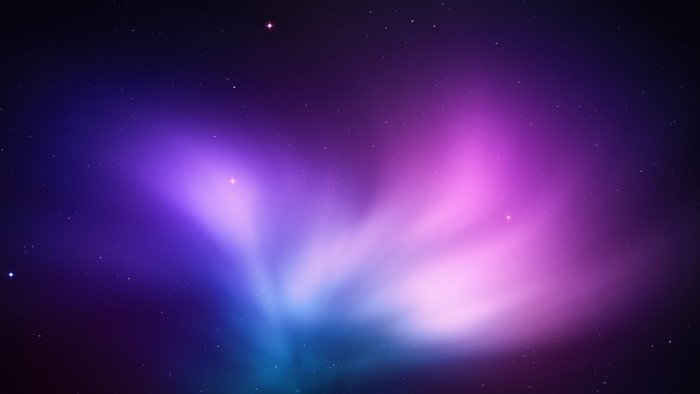 Purple and Blue Nebula in Space