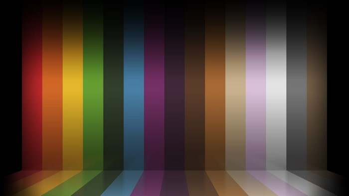 Multicolor Stripes 3D Room