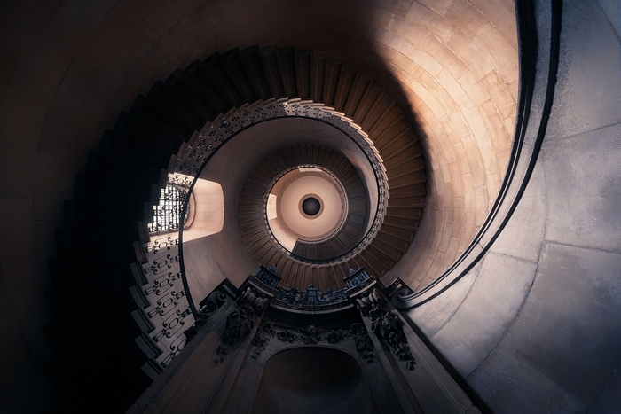 Spiral Staircase in a Tower