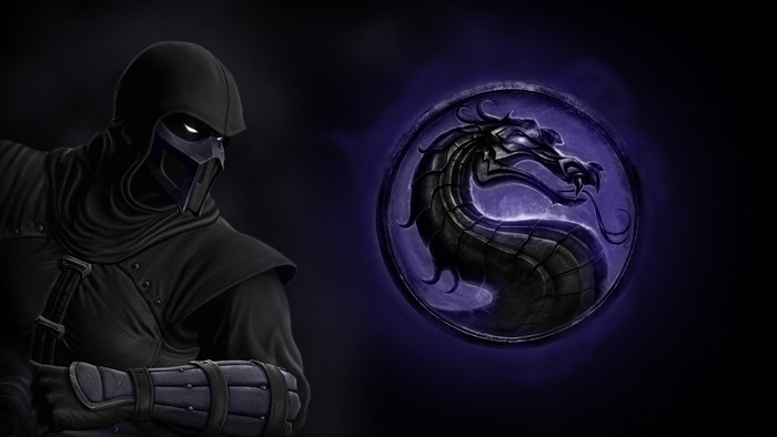 Sub-Zero from Mortal Kombat with Dragon Logo