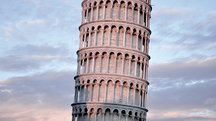 Leaning Tower of Pisa at Dusk