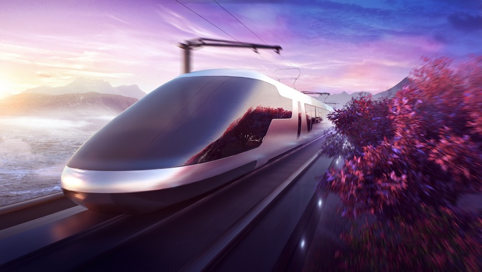 Futuristic, Train, CGI