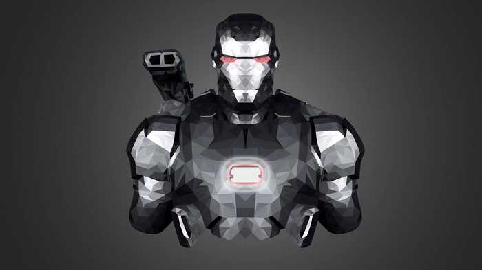War Machine low poly armor