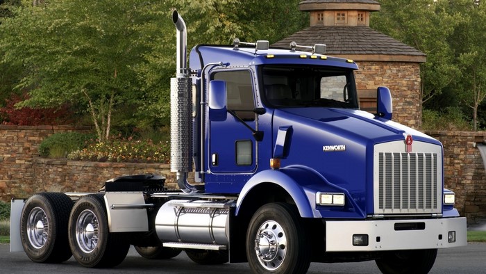 Blue Kenworth Semi-Truck