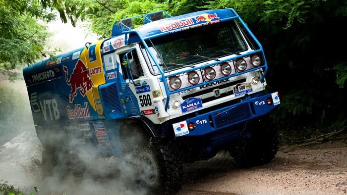 KAMAZ Truck with Red Bull and VTB Livery