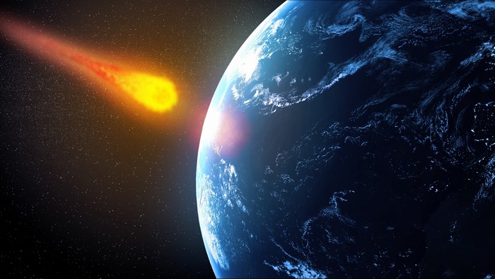 4K Meteorite Approaching Earth