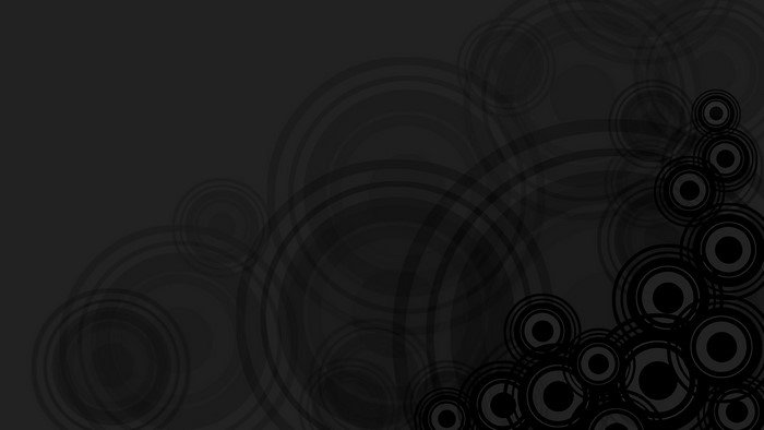 Black on Black Circles Abstract Design