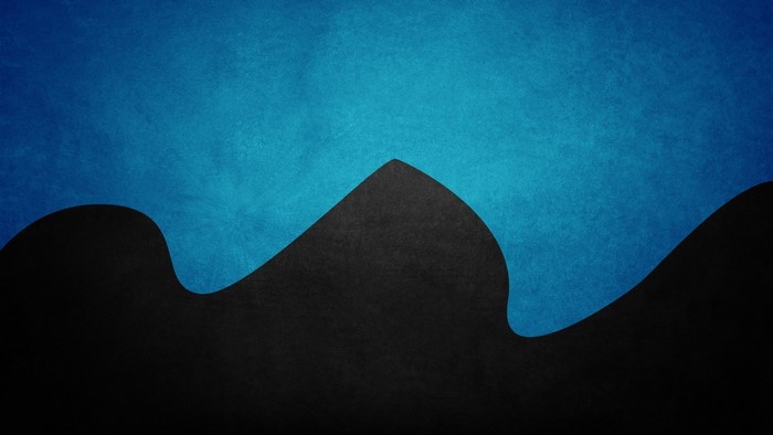 Blue and Black Abstract Shapes