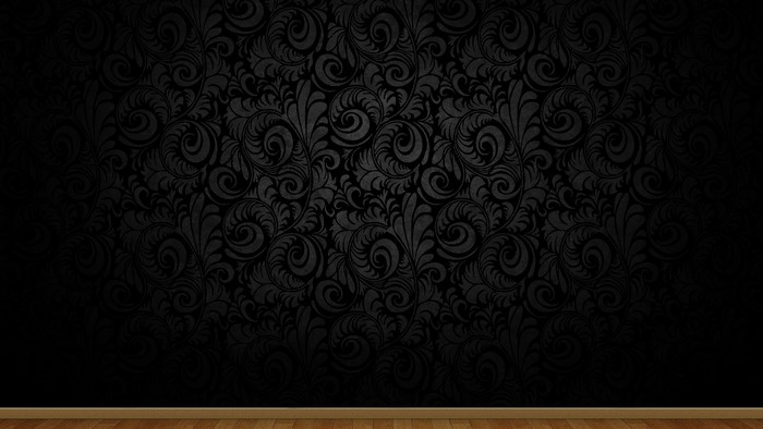 Black Damask Pattern