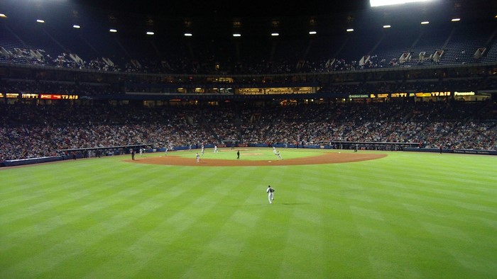 Baseball game at Atlanta Braves Stadium