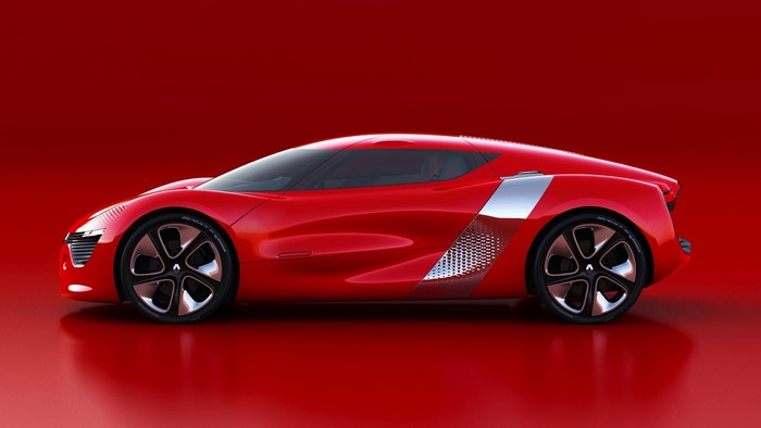 Red Renault Dezir concept car
