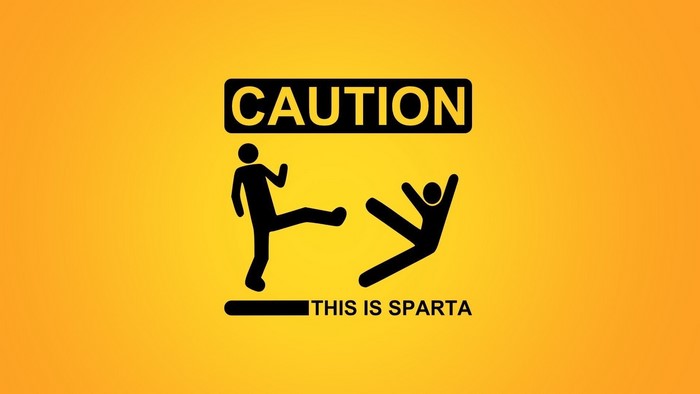 Caution This is Sparta