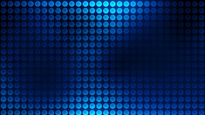 Blue LED dots pattern