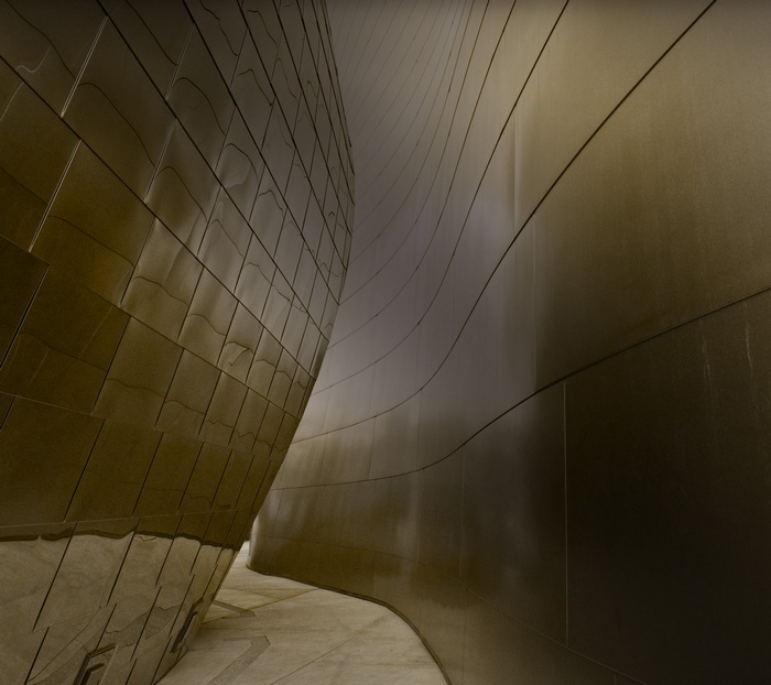 Curving Metal Walls and Pathway