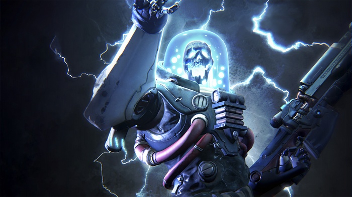 Raiders of the Broken Planet character with lightning