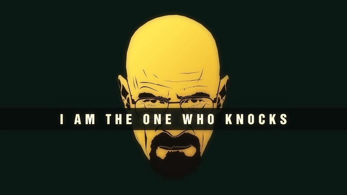 Walter White from Breaking Bad I Am the One Who Knocks
