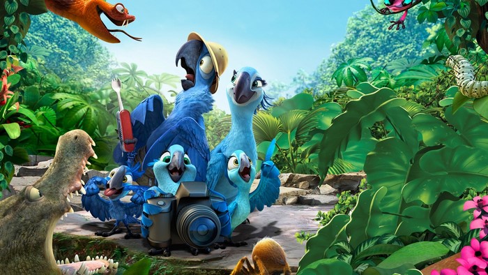 Rio 2 Movie Characters in Jungle