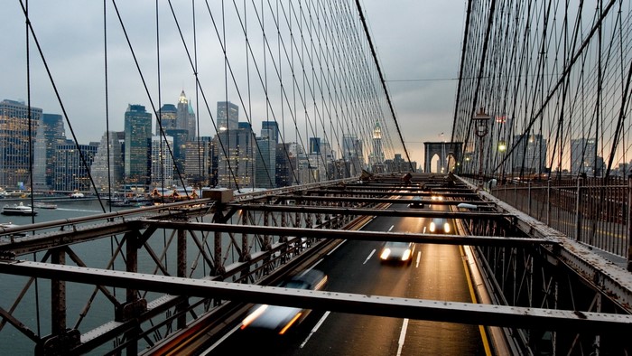 Brooklyn Bridge View of NYC Skyline