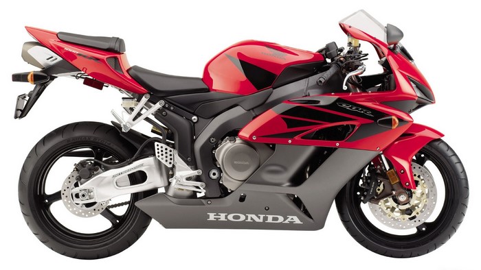 Red Honda CBRRR Motorcycle