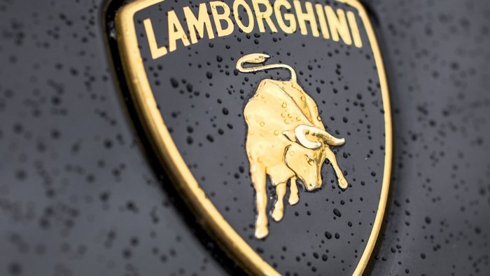 Lamborghini logo with a bull emblem