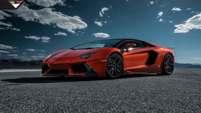 Vorsteiner Lamborghini Aventador on asphalt