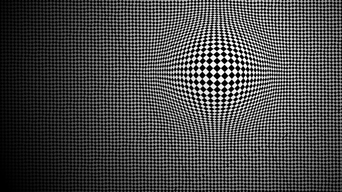 3D Sphere Optical Illusion Black and White