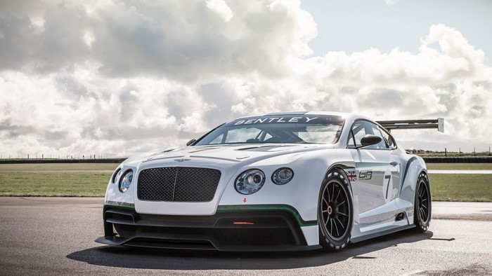 Bentley Continental GT3 Race Car on Track