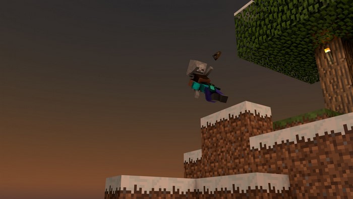 Skeleton riding a zombie in Minecraft