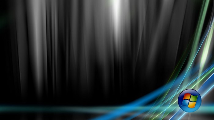 Windows Vista Black Abstract Wallpaper