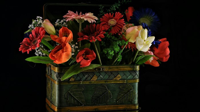 Bouquet in a box